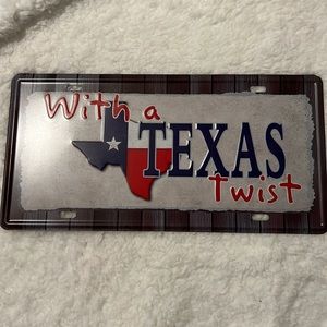 Texas with A Twist license Plate